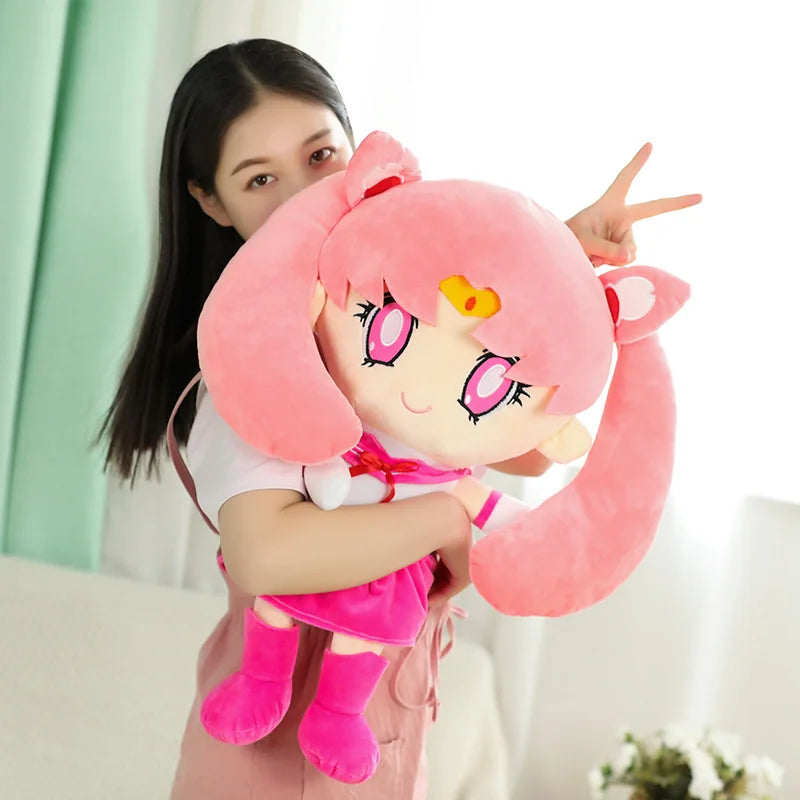 2 Styles 25-40Cm Anime Sailor Moon Plush Toys Tsukino Usagi Cute Girly Heart  Dolls Kawaii Room Decor Girls Fine Gifts